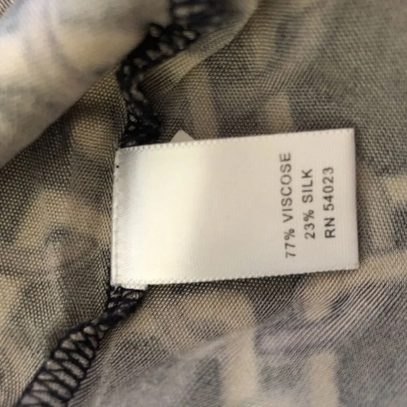 Banana Republic‎ Brown Silk Blend Chain Jersey Empire Dress Women’s Sm Business - Picture 7 of 7